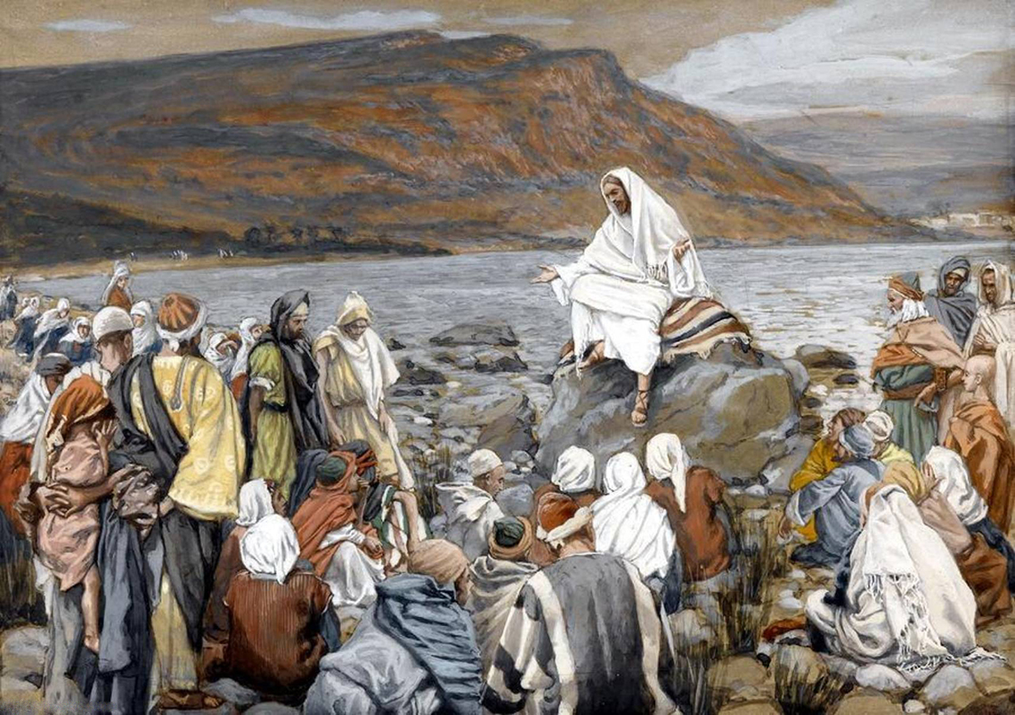 Accademia Artistica James Jaques Joseph Tissot - Gesù insegna al popolo in riva al mare
