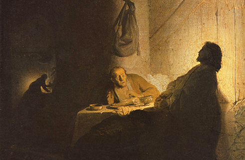 Rembrandt Cena in Emmaus spiegazione e analisi accademia artistica